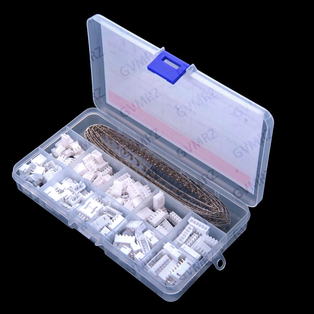 460PCS Male and Female Pin Tips 2P 3P Plastic Housing Base Straight Pins XH2.54 Terminal Block Set 2PIN 3PIN 4PIN 5PIN  4P 5P 6P