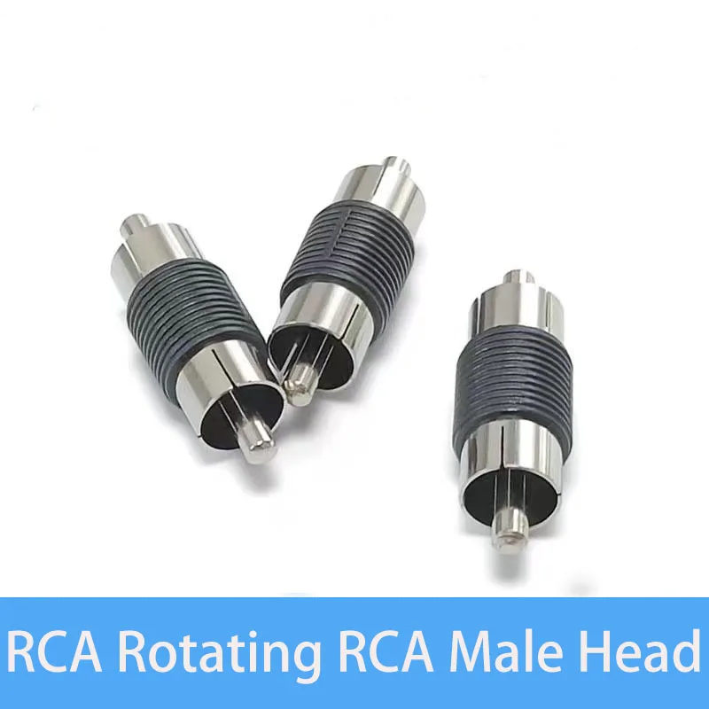 

Public To Public RCA Plug Lotus Male Direct RCA Male Direct Dual AV Direct Audio Video Converter