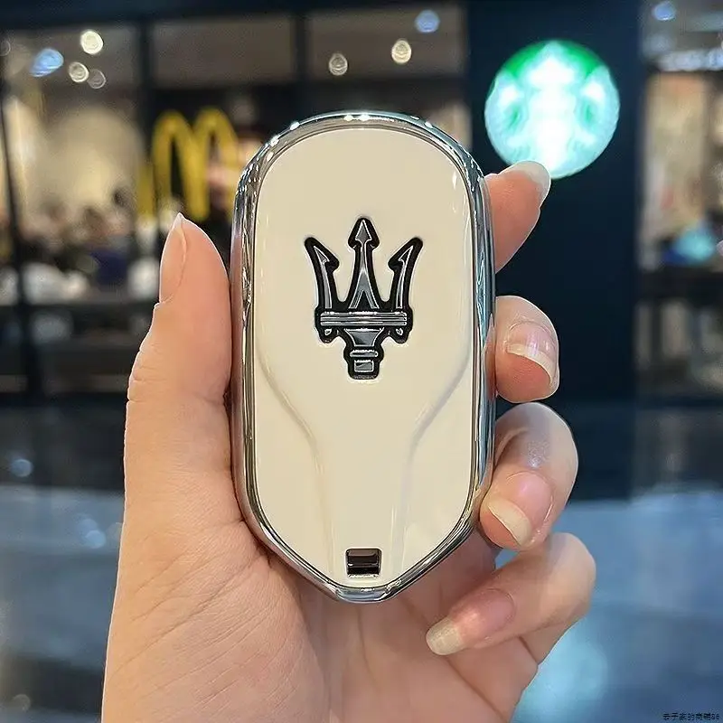 Funda protectora para llave remota de coche, TPU, a la moda, para Maserati Ghibli 2014 a 2019 Levante GranCabrio Quattroporte GT Granturism