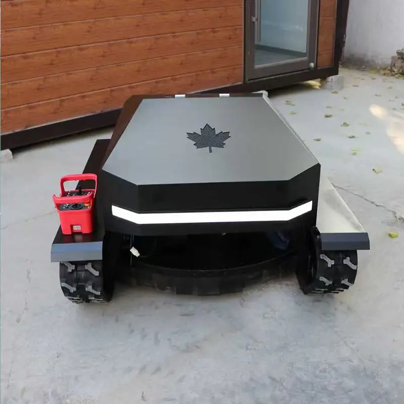 

Customized all terrain tracked lawn mower,lawn mover control for strong lawn mowing power, garden lawn mower