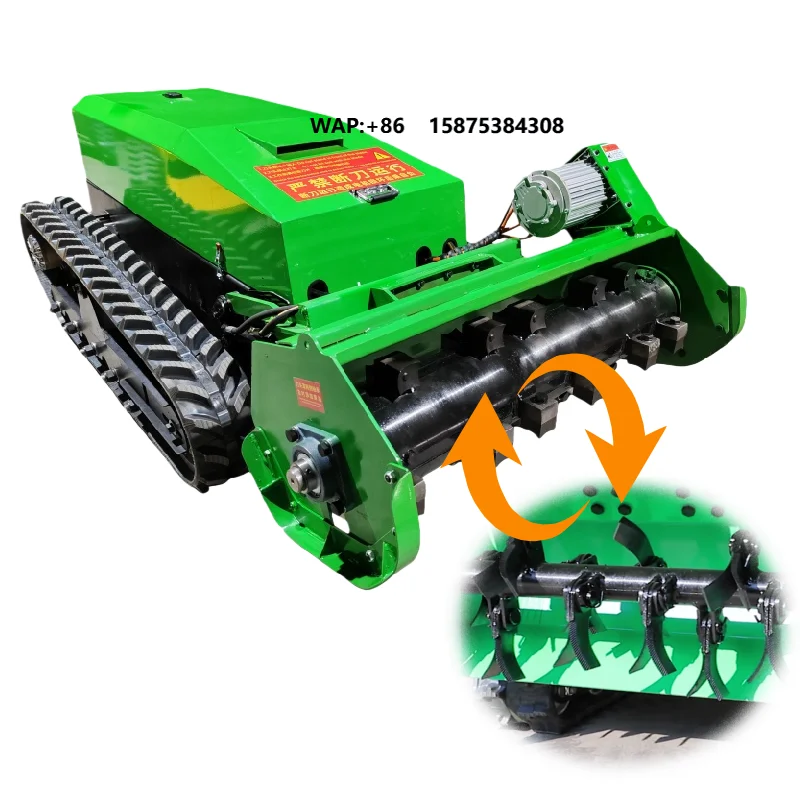 UCARRY UR1000E 9000W Cutting Motor Industrial Grade Multi Functional Electric Remote Control Crawler Forestry Lawn Mower