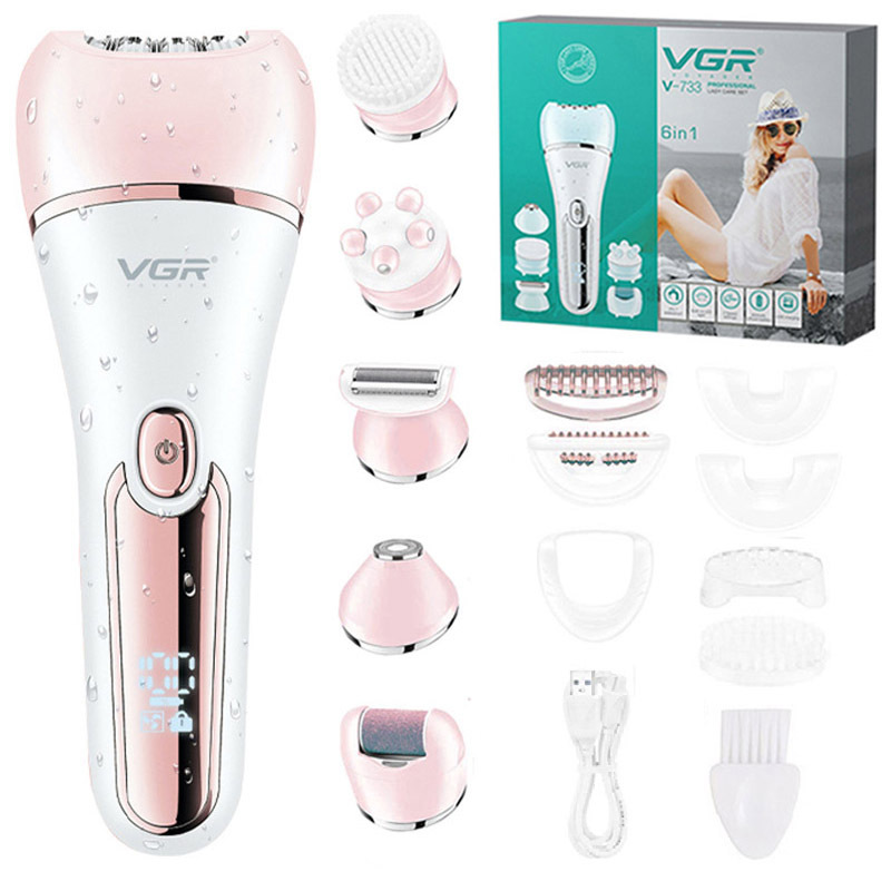  Original VGR  Electric Women Epilator Female Shaver Leg Body Hair Removal Lip Chin Depilatory Lady Bikini Trimmer Facial Hair Re 