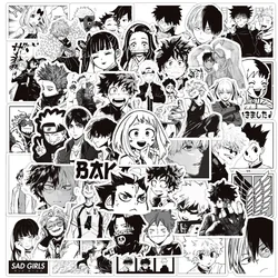 10/30/50/100PCS Cool Mixed Anime Jujutsu Kaisen My Heroes Academy Attack on Titan Cartoon Sitckers Graffiti Waterproof Decal Toy