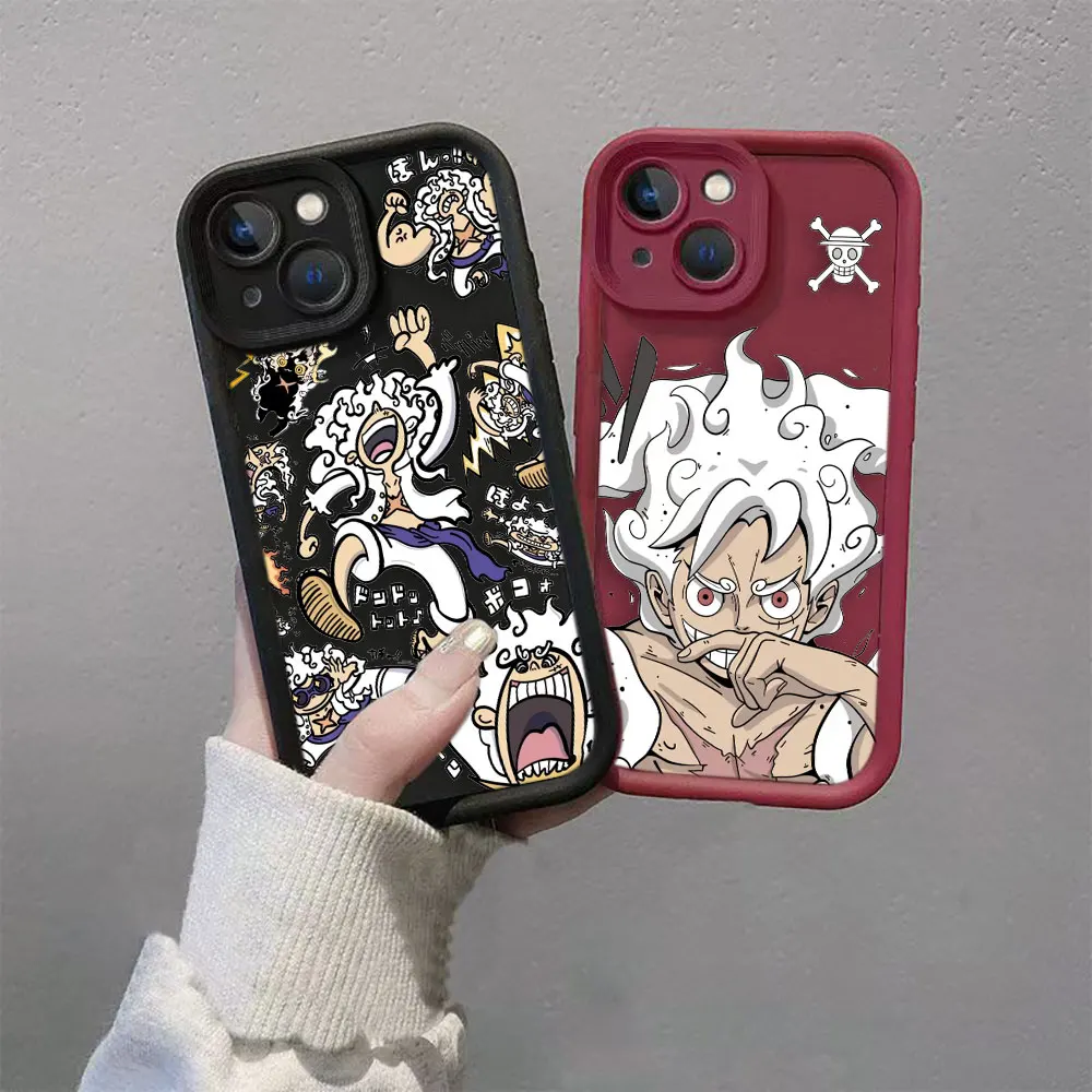 Anime One P-Piece Gear 5 Luffy Phone Case For Iphone  Apple 17 AIR 16 16E 11 12 13 14 15 XR Plus Pro Max Case Shockproof Cover view 3