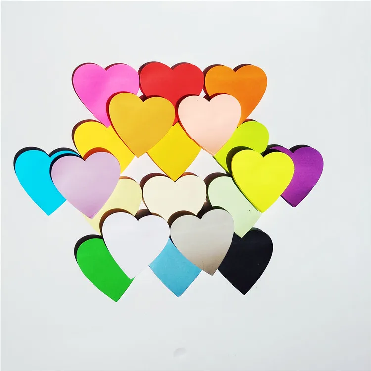 Colorful heart sticky Stationery Sticker Bookmarker Heart Shape Memo Pad Sticky Notes Message Pad sticker multicolour