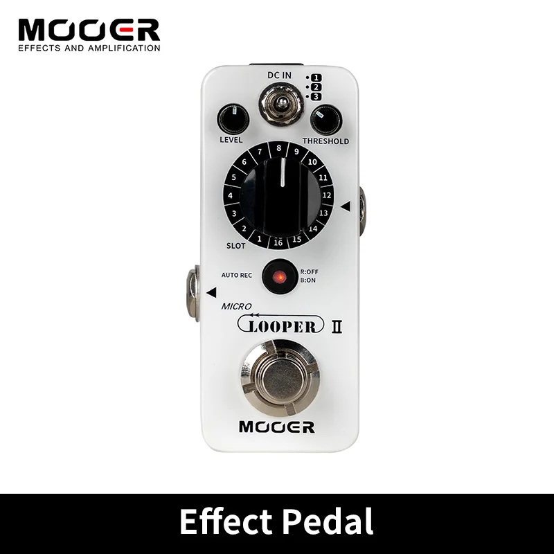 

Mooer-Micro Looper II Looper Pedal, 48 Storage Positions, Unlimited Cascading, Auto Wildlife Input, Signal Detection