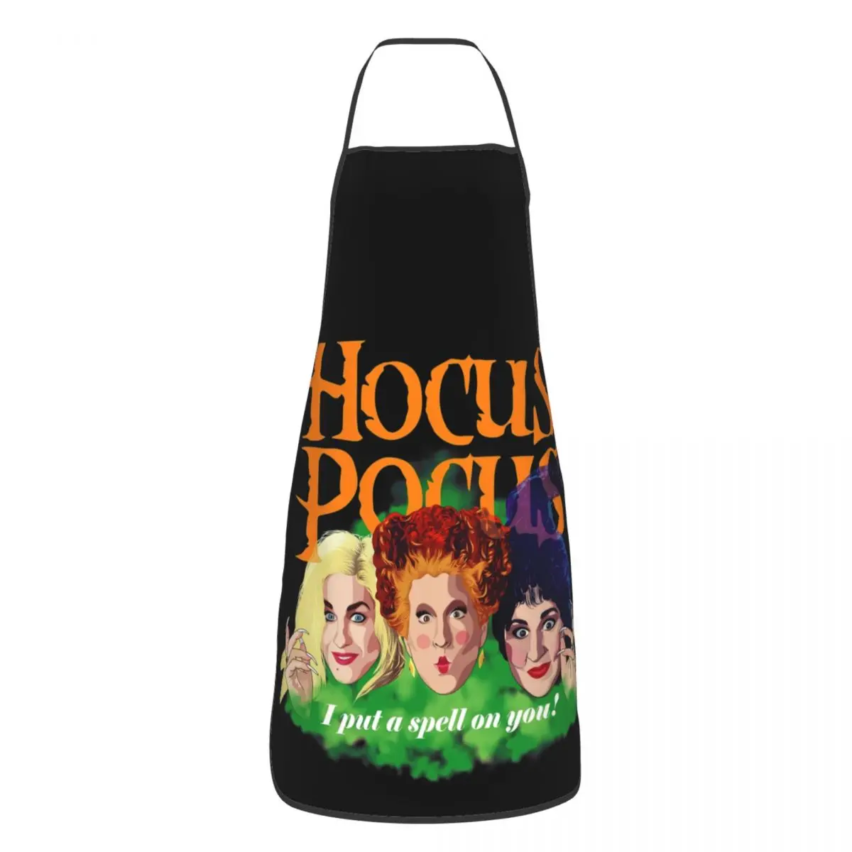 Custom Unisex Halloween Hocus Pocus Movie Kitchen Chef Cooking Baking Apron Men Women Tablier Cuisine for Painting