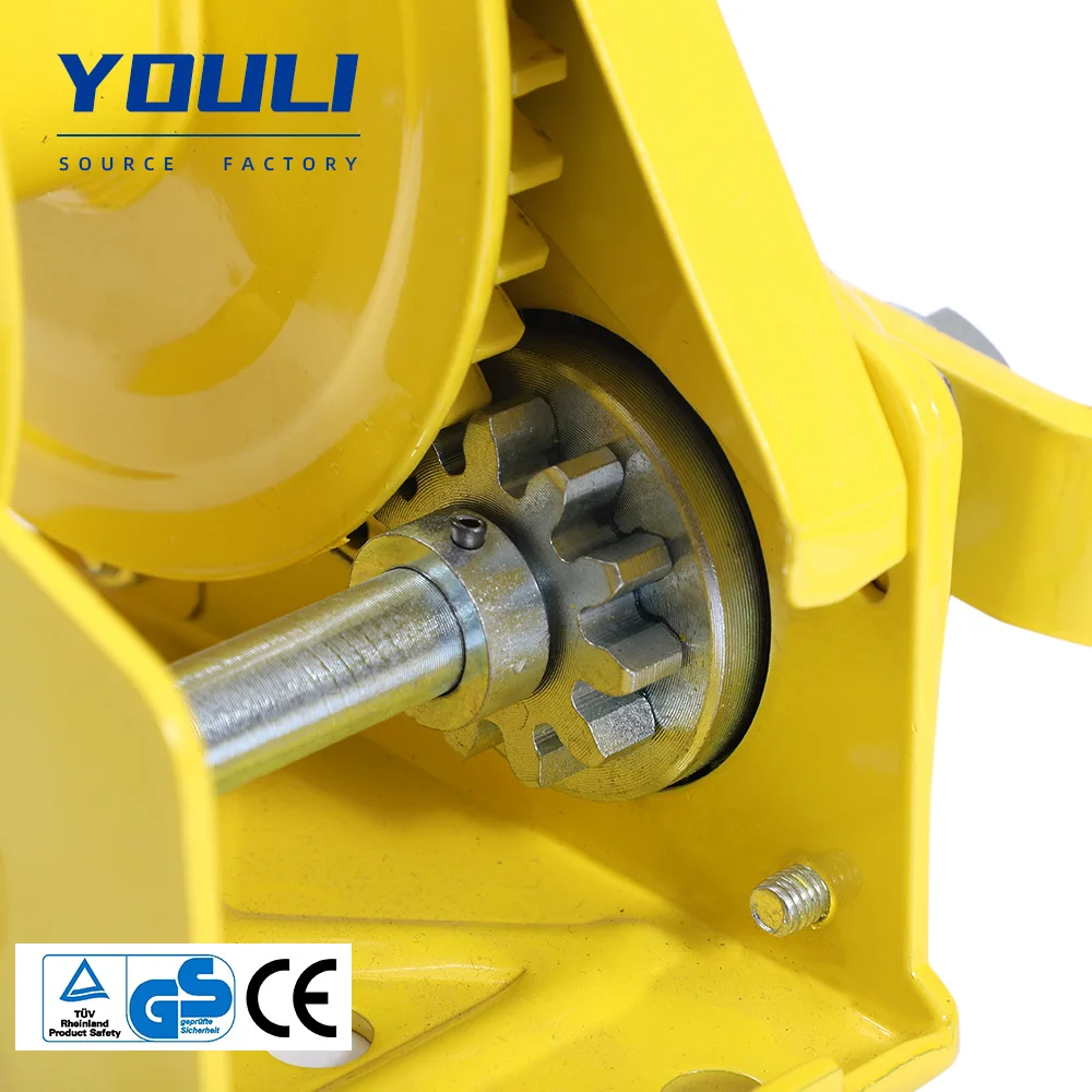 Fabricante de cabrestantes Cabrestante manual de doble manija con freno automático para elevación vertical