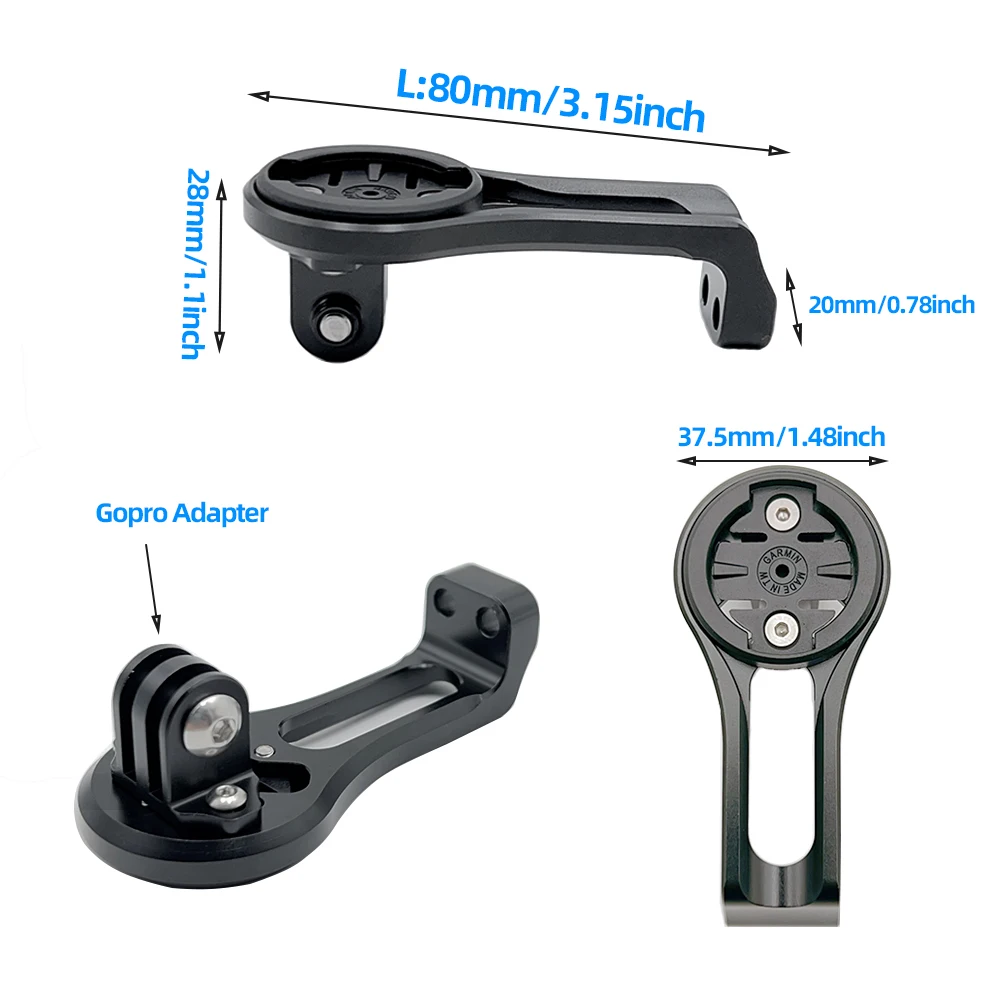 Fansch-Alloy Bike Stem Computer Mount, Suporte para GIGANT DEFY ADV TCR PCR ltd Edge WAHOO Elemnt Parafuso Mini IGPSPORT Bryton