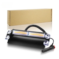 Car Wagon Front and Rear Windshield Glass Suction Tray Flashing Warning Light - Versatile and Easy to Use