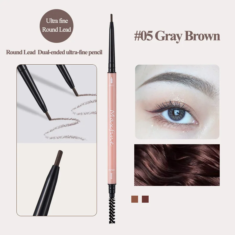 

Two In One Extremely Thin Double Head Eyeliner Eye Shadow Pen Durable Waterproof And Non Dizzy Dyeing Eyelashes Eyebrow Pencil