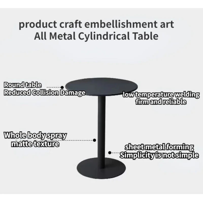 작은 Ins 스타일 테이블 발코니 커피 테이블, 창의적인 패션 밀크 티 샵, 작은 원형 식탁, 주방 테이블 메사스