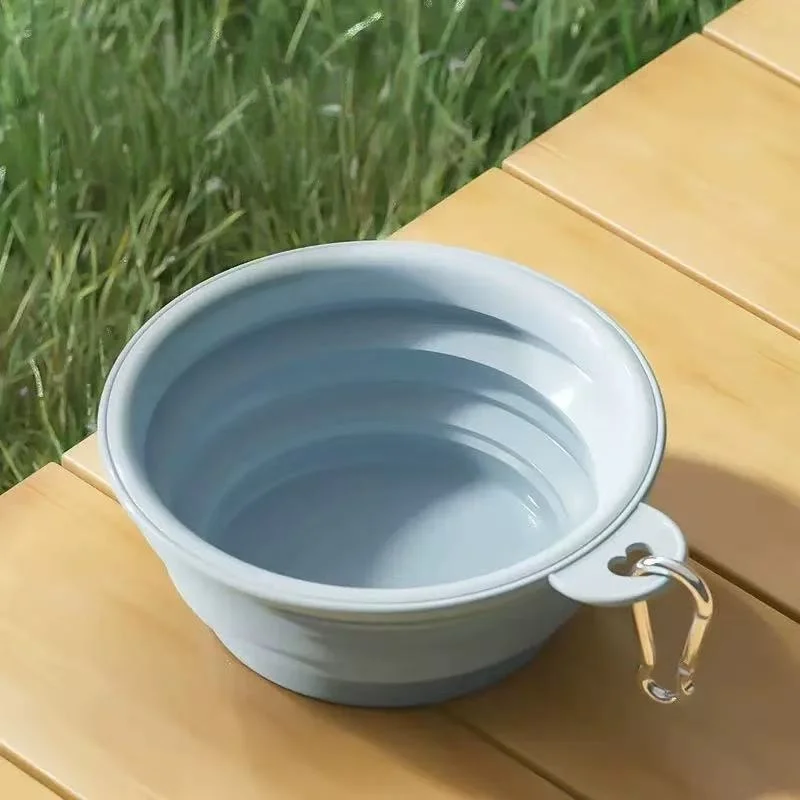 Foldable Pet Bowl, Portable Travel Water Bowl, Outdoor Drinking Feeding Basin for Dogs and Cats view 5