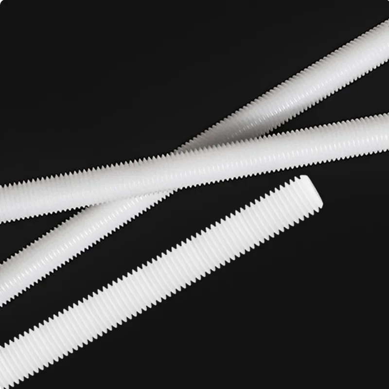 Plastic Nylon Threaded Rods Bars Studding M4 M5 M6 M8 M10 M12 M16 M20 M22 M24 M27 M30 M36 M40