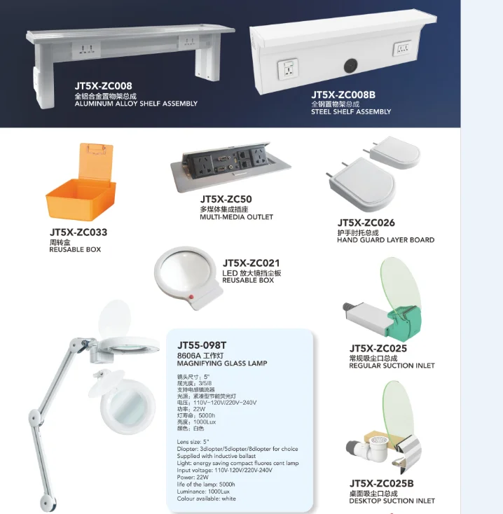 Dental technician desk single person 1.2m workbench dental processing workstation dentist table