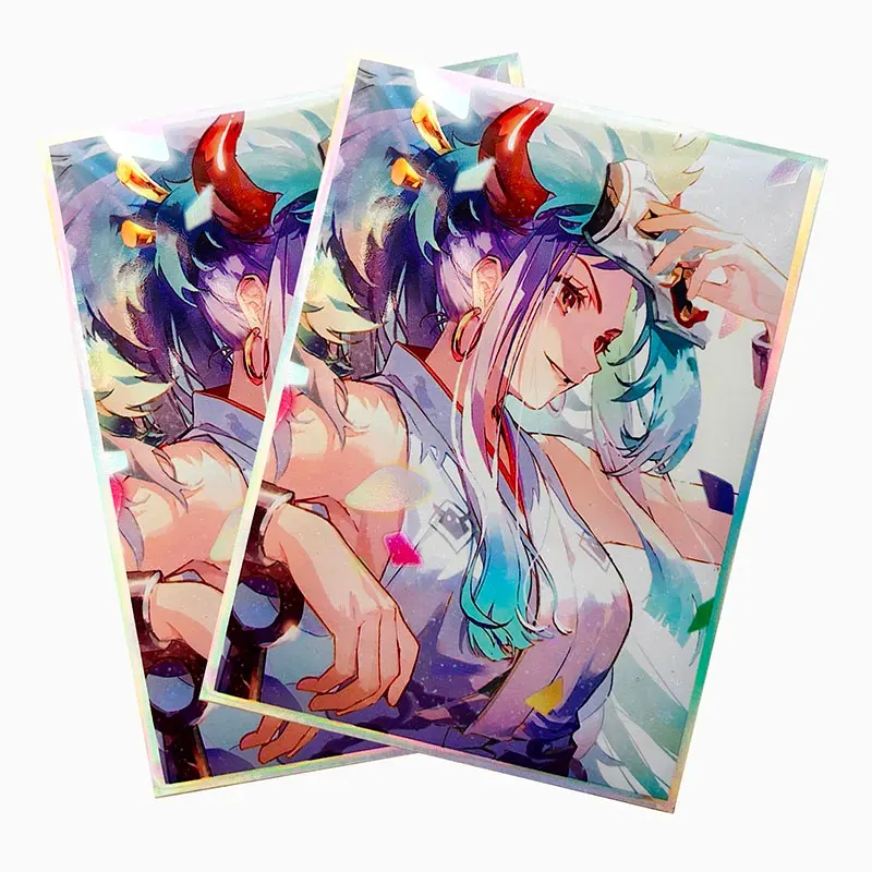 Anime Card Sleeves para Trading Cards, Protetor de Cartões de Tabuleiro, Escudo, Tampa de Cartão Duplo para PTCG, PKM, MGT, WS, 67x92mm, 60pcs por