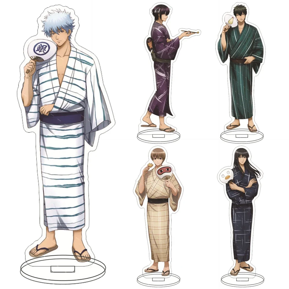 Anime GINTAMA Acrylic Stand Model Figures Sakata Gintoki Takasugi Shinsuke Katsura Kotarou Cosplay Model Christmas Decor Gift