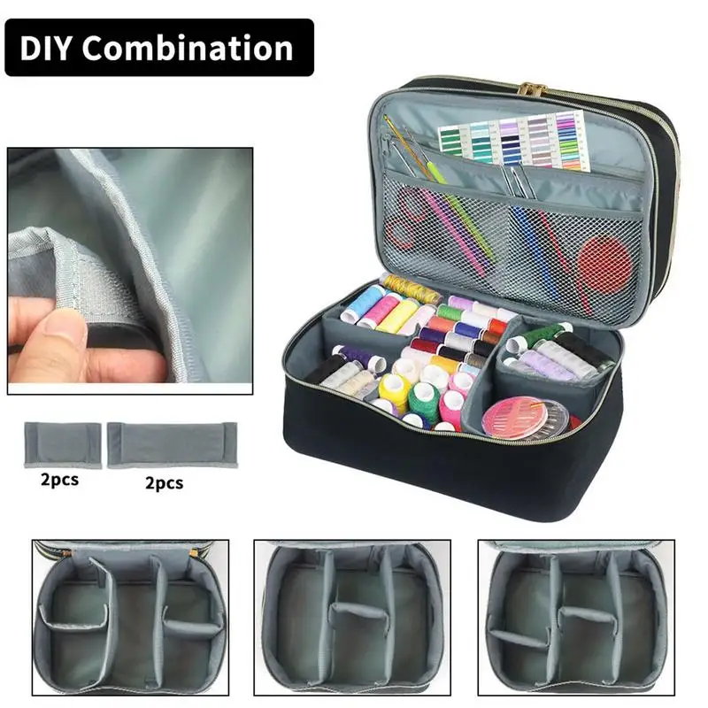 Sewing Storage Organizer Sewing Tools Organizer And Storage Sewing Accessories Storage Box For Thread Needles Pins Buttons Bag