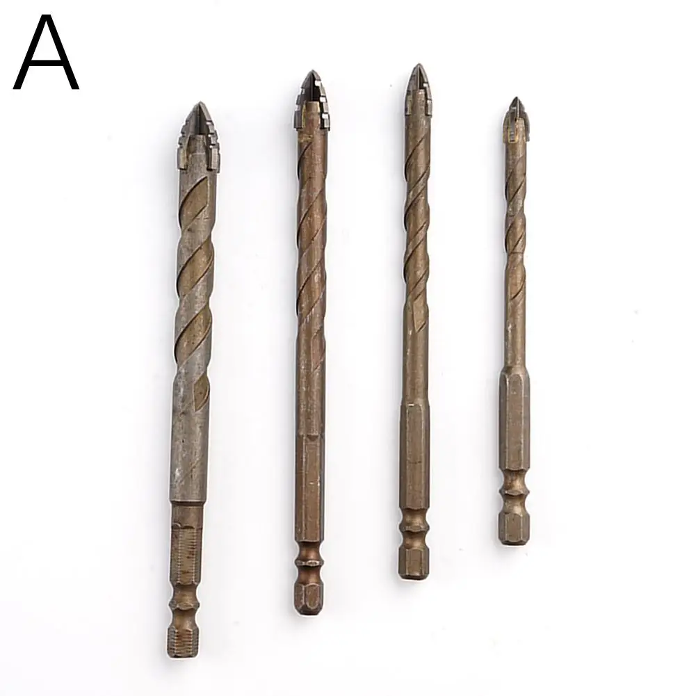 Multi-purpose Drill Bit Set 4mm 5mm 6mm 8mm 10mm 12mm New Four-flute Sawtooth Eccentric Drill Bit For Metal Wood Plastic T0u4