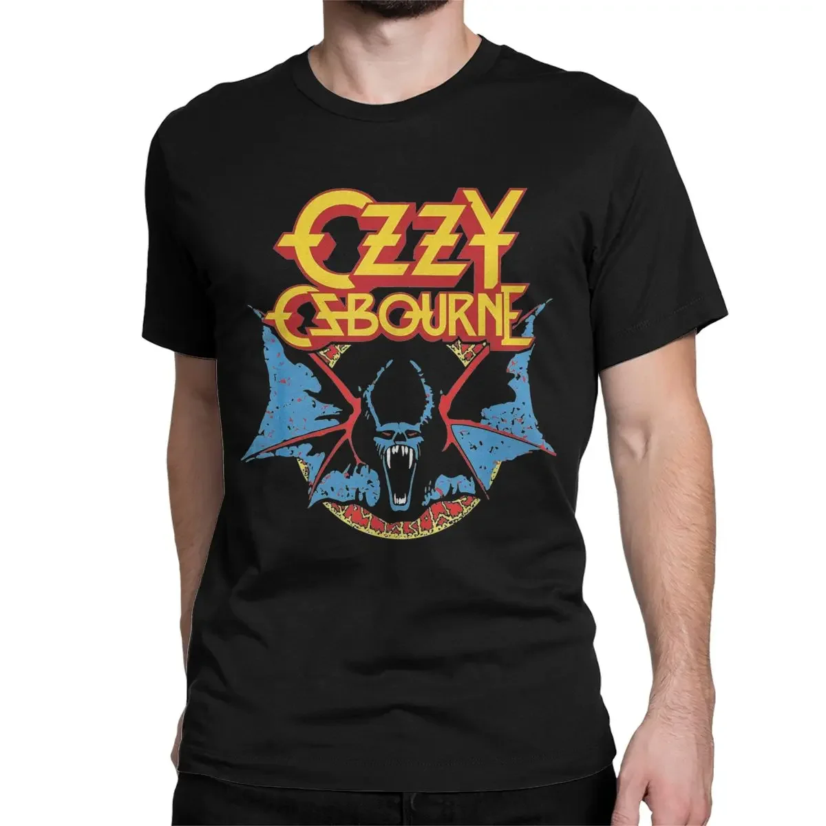 Bat Rock Crazy Punk Band t-shirt per uomo donna Ozzy os437 novità t-shirt in cotone girocollo manica corta t-shirt abbigliamento