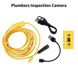 WiFi Endoscope Camera 8MM HD1200P IP67 Waterproof USB Inspection Borescope With Adjustable LED For Android IOS Iphone PC
