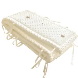 Baby Bed Bumper In The Crib Thick Soft Cot Protection Detachable Cradle Protector Children Room Decoration Allow Custom Size