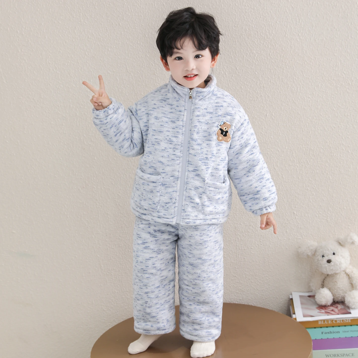 

Теплый комплект из хлопковой утепленной куртки и брюк для мальчиков: модная зимняя одежда для активного отдыха для детей