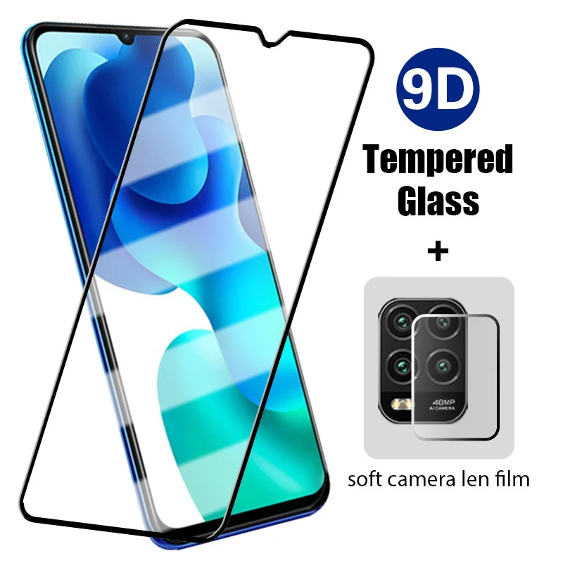 2IN1 Full Cover Screen Protector for Xiaomi Mi A3 11T 10T Pro 10 11 Lite 5G Tempered Glass for Xiaomi Civi Poco X3 F3 Pro Glass