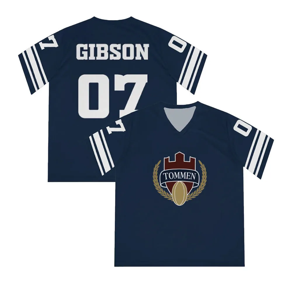 Camisetas de Verão Masculinas e Femininas Soltas de Manga Curta da Série Livros Boys of Tommen Jersey Biggs 10 KAVANAGH13 GIBSON07 FEELY12
