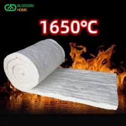Manta de fibra cerámica que contiene circonio de 40mm y 50mm de espesor puede soportar altas temperaturas 1500 ℃ aislamiento térmico de algodón