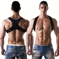 Adjustable Breathable Back Support Brace Posture Corrector Body Shaping Belt for Men Women Improves Posture Prevents Back Pain