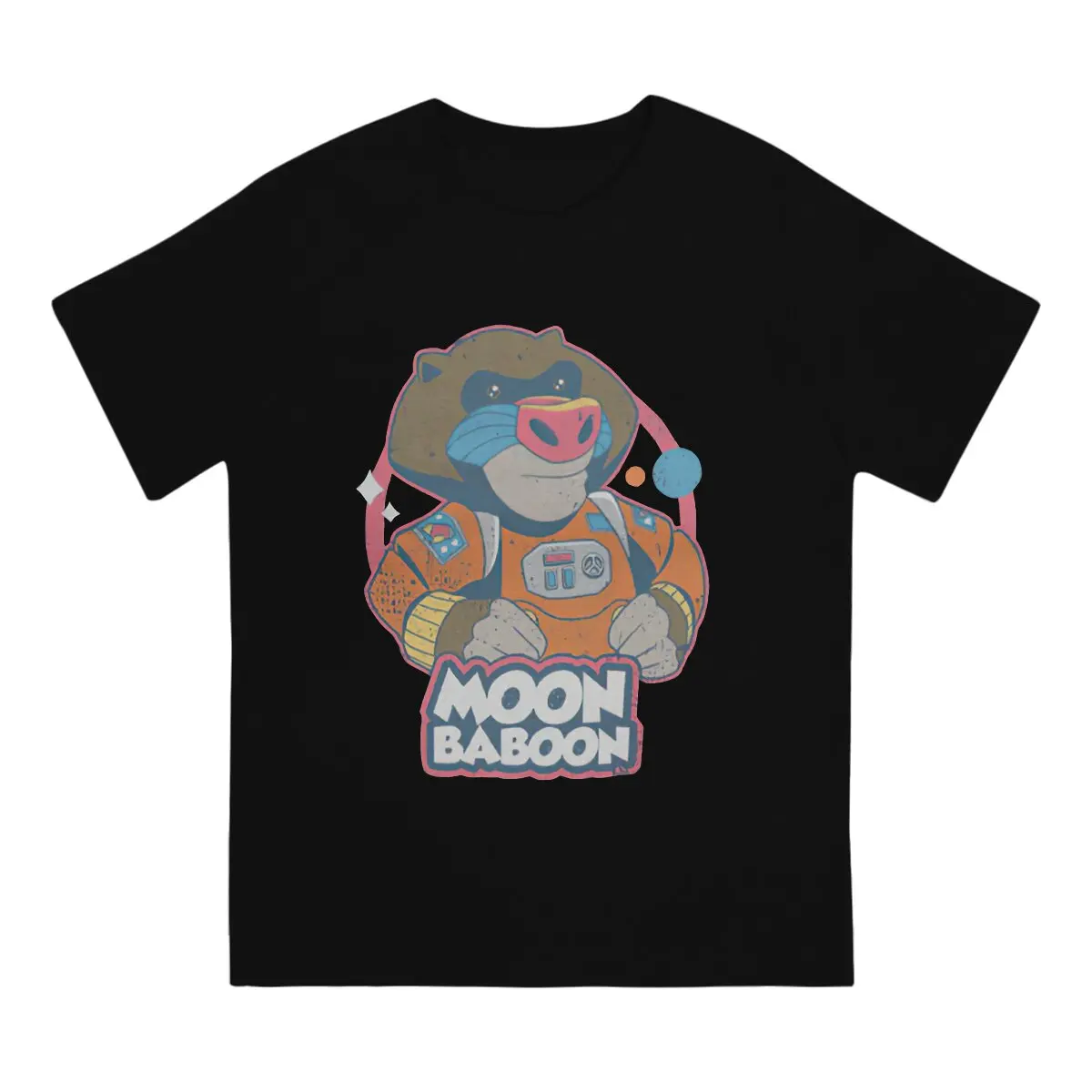 It Takes Two Newest TShirt for Men Moon Baboon Round Neck Basic T Shirt Distinctive Gift Clothes Streetwear