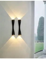 LED Wall Light Garden Porch Wall Lamp IP65 Outdoor Waterproof Lamp Fixture House Decoration Lighting Corridor Aisle Light