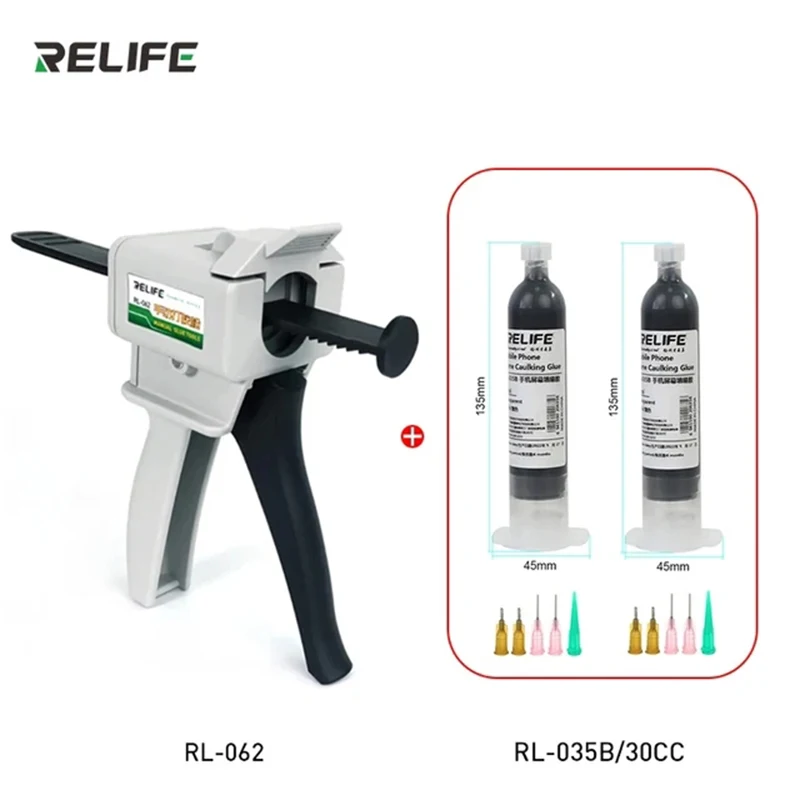 RELIFE lem RL-062, RL-035B layar LCD kebocoran cahaya perbaikan untuk ponsel Tablet pemeliharaan tahan air segel