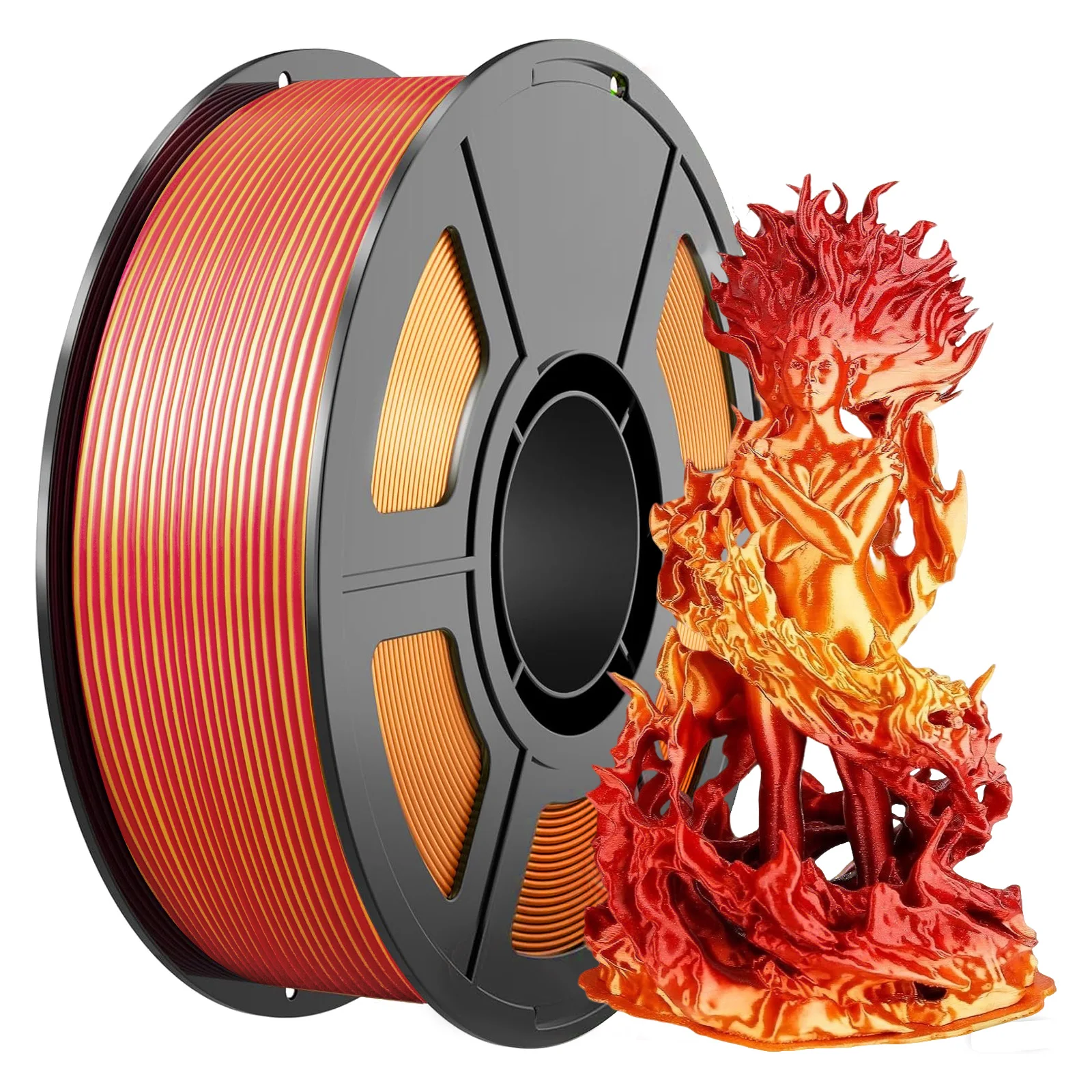 Zweifarbiges PLA 3D-Drucker Filament 1,75mm 250g Spule, Hochpräzises Druckmaterial für die Meisten FDM 3D-Drucker – Detail 1