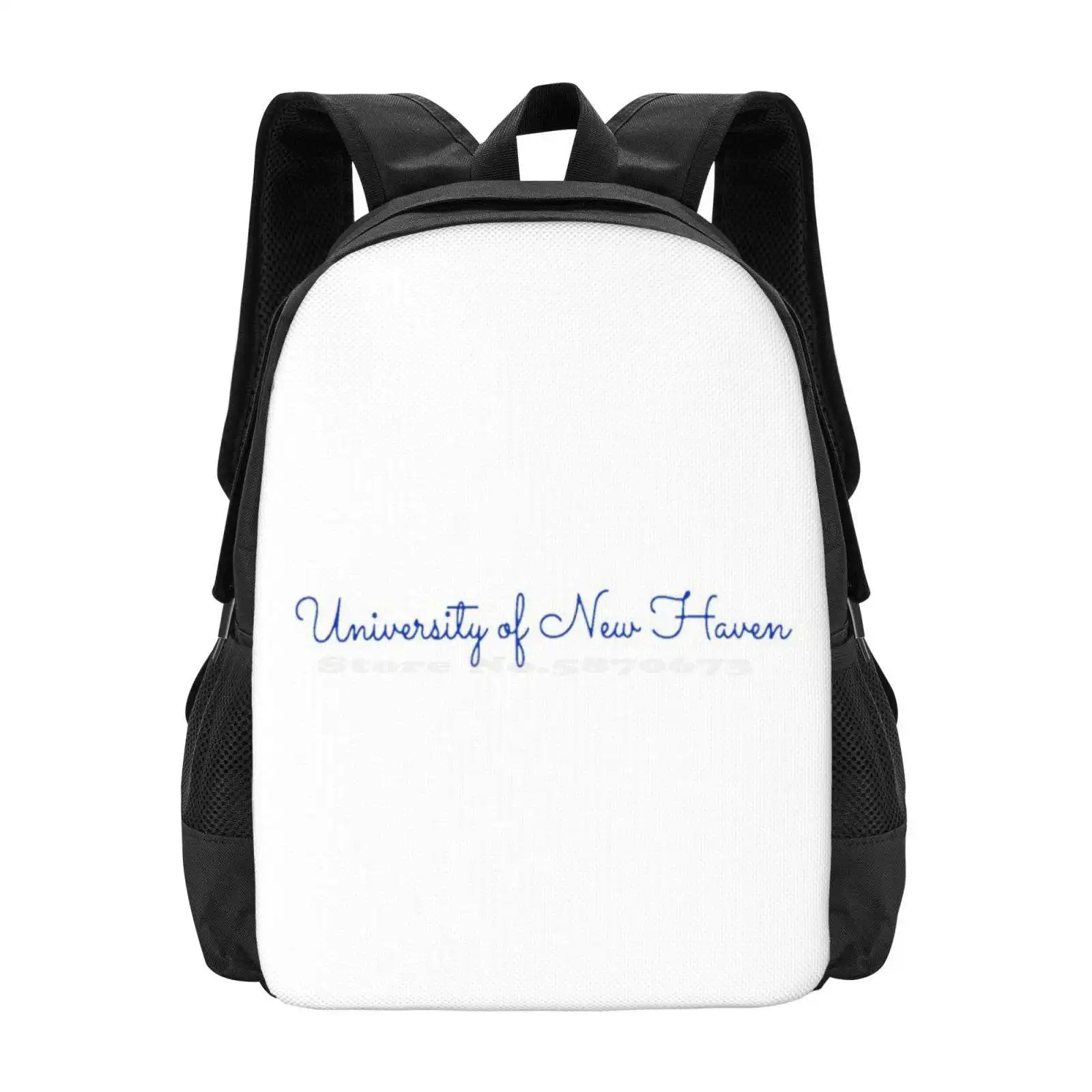 University Of New Haven Backpack For Student School Laptop Travel Bag University Of New Haven College Blue Unh Yale Tumblr