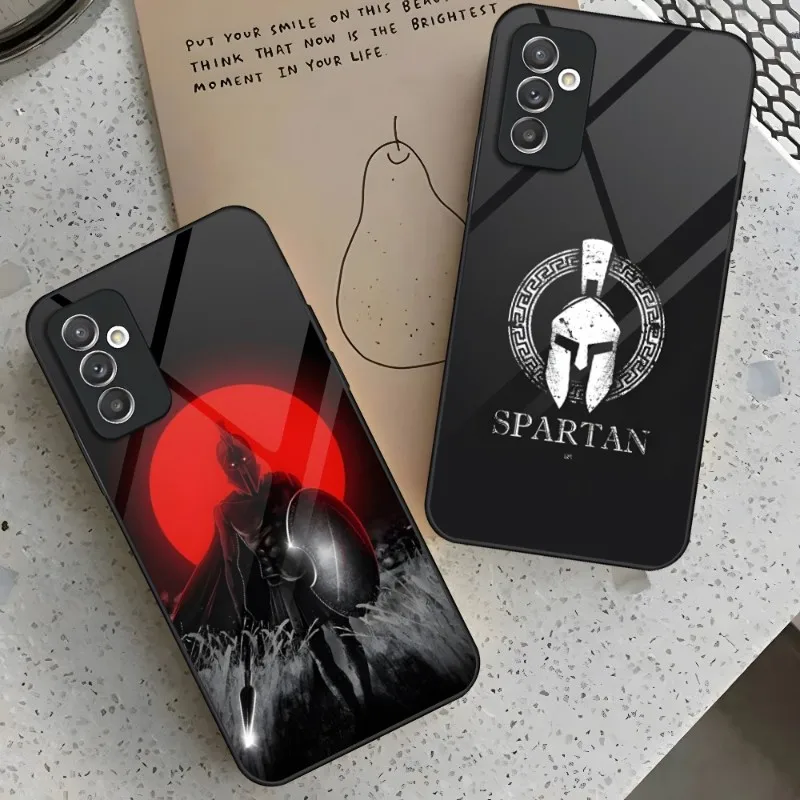 Spartan Phone Case For Samsung A72 A71 A70 A54 A52 A51 A50 A42 A40 A34 A33 A32 A31 A30 A22 A21 A20 A14 A12 A10 Glass Cover