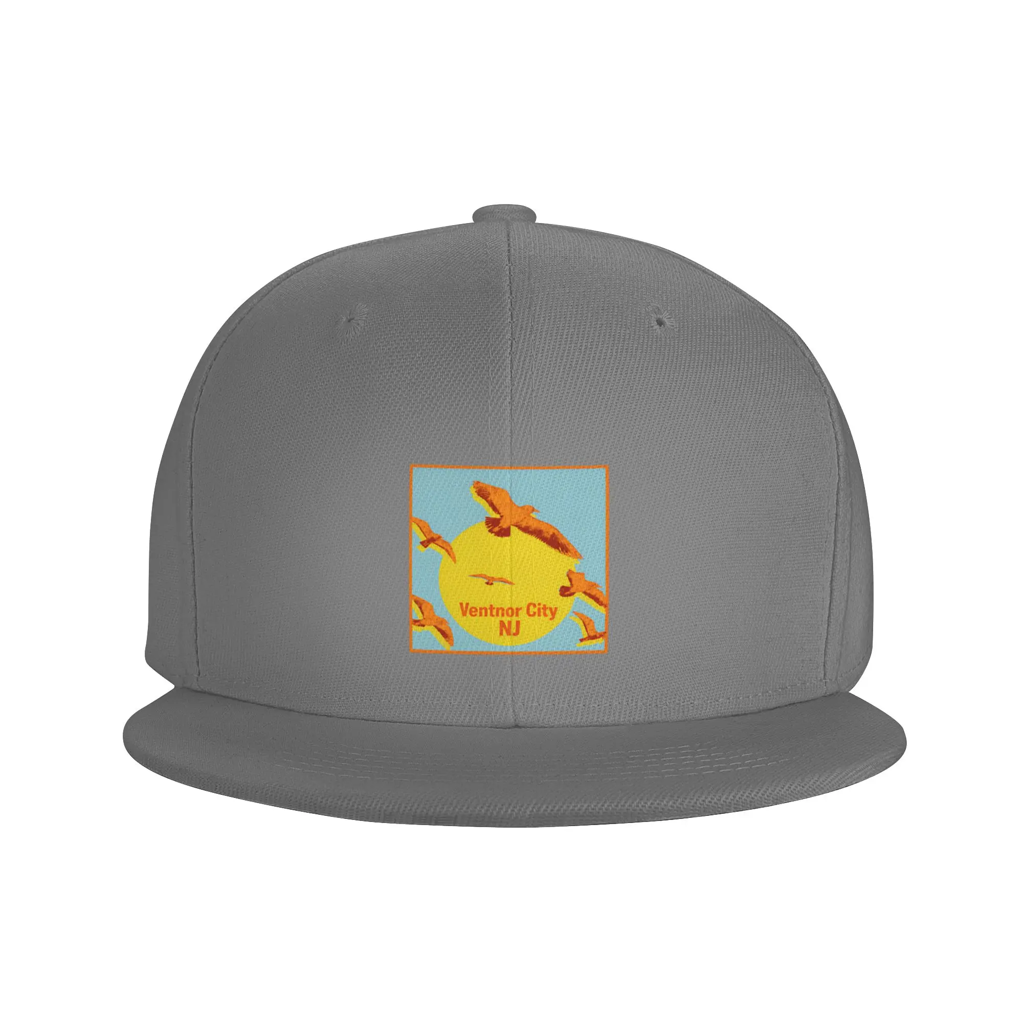 Fashion Ventnor City New Jersey Flat Brim Sun Hat  Trucker Cap Tennis Female