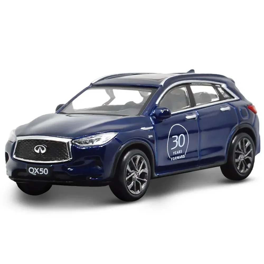 1:64 Scale Infiniti QX50 2018 30th Anniversary Edition Metal Car Model 1/64 Diecast Miniature Static Vehicle Models Toys Gifts