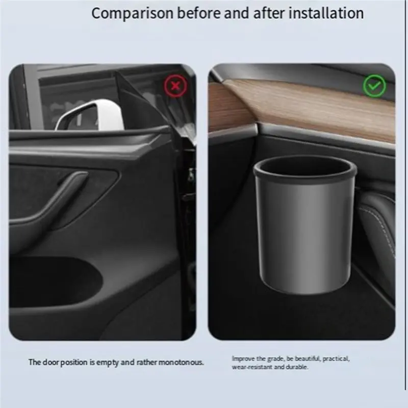 B05C-для Tesla Model 3 Highland 2025 4 шт./компл. автомобильный дверной подстаканник специальный дверной ящик для хранения чашек стеллаж автомобильные аксессуары