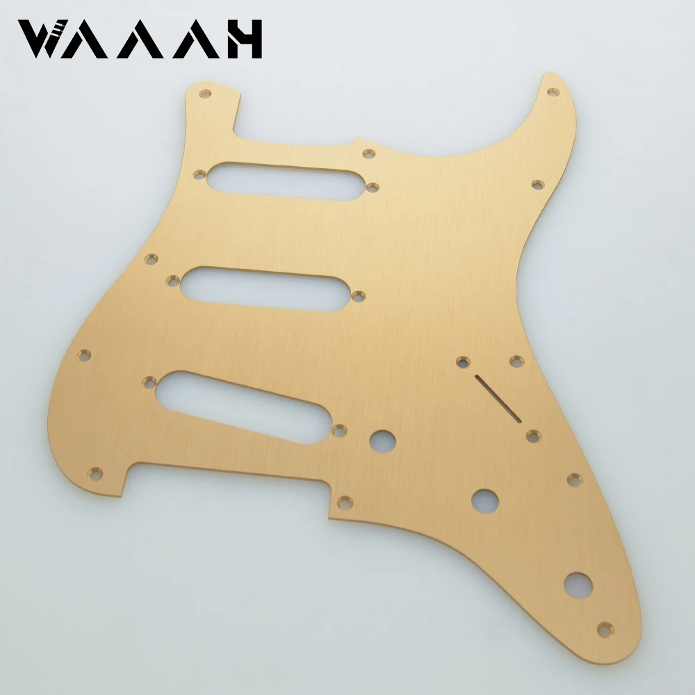 Modern American Standard 11 Holes SSS ST Pickguard Aluminum Alloy for ST Electric Guitar