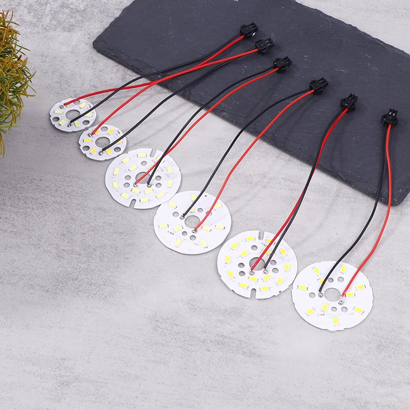 원형 LED 광원 패널 천장 조명, LED 전구 수정 조명 패널 액세서리, 3W 5W 7W SMD5730 DIY, 1PC