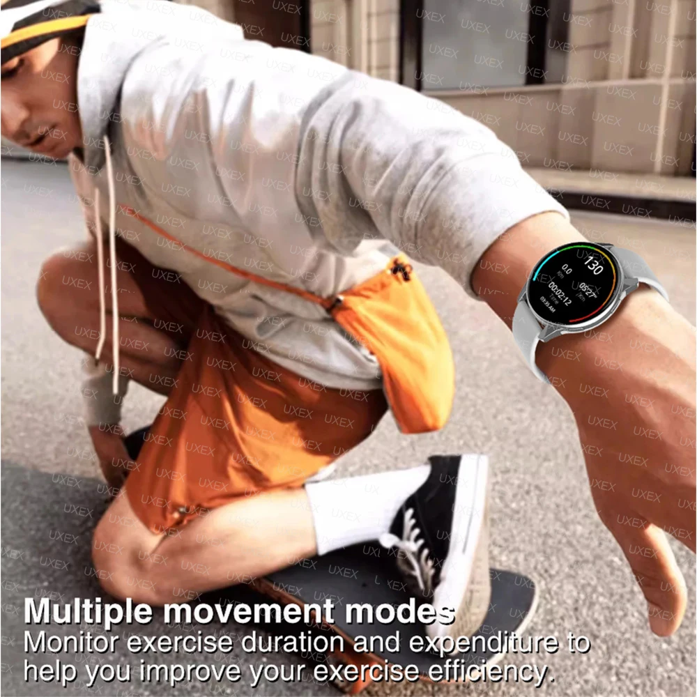 Jam Tangan Pintar Wanita Modis Hadiah Natal Layar Penuh Panggilan Bluetooth Foto Kustom Jam Tangan Multifungsi Pria Untuk Android Ios