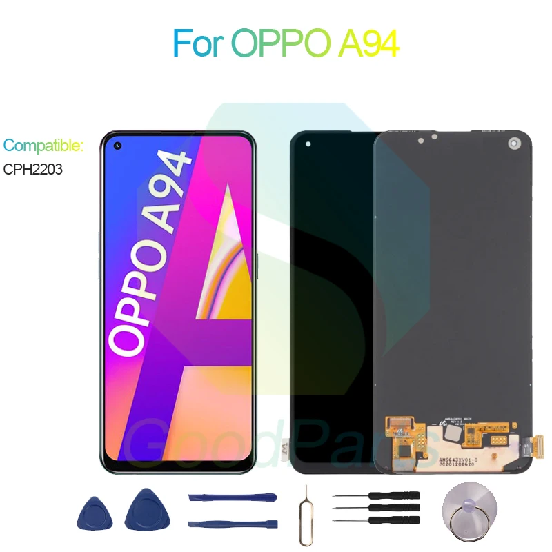 

For OPPO A94 LCD Display Screen 6.43" CPH2203 A94 Touch Digitizer Assembly Replacement