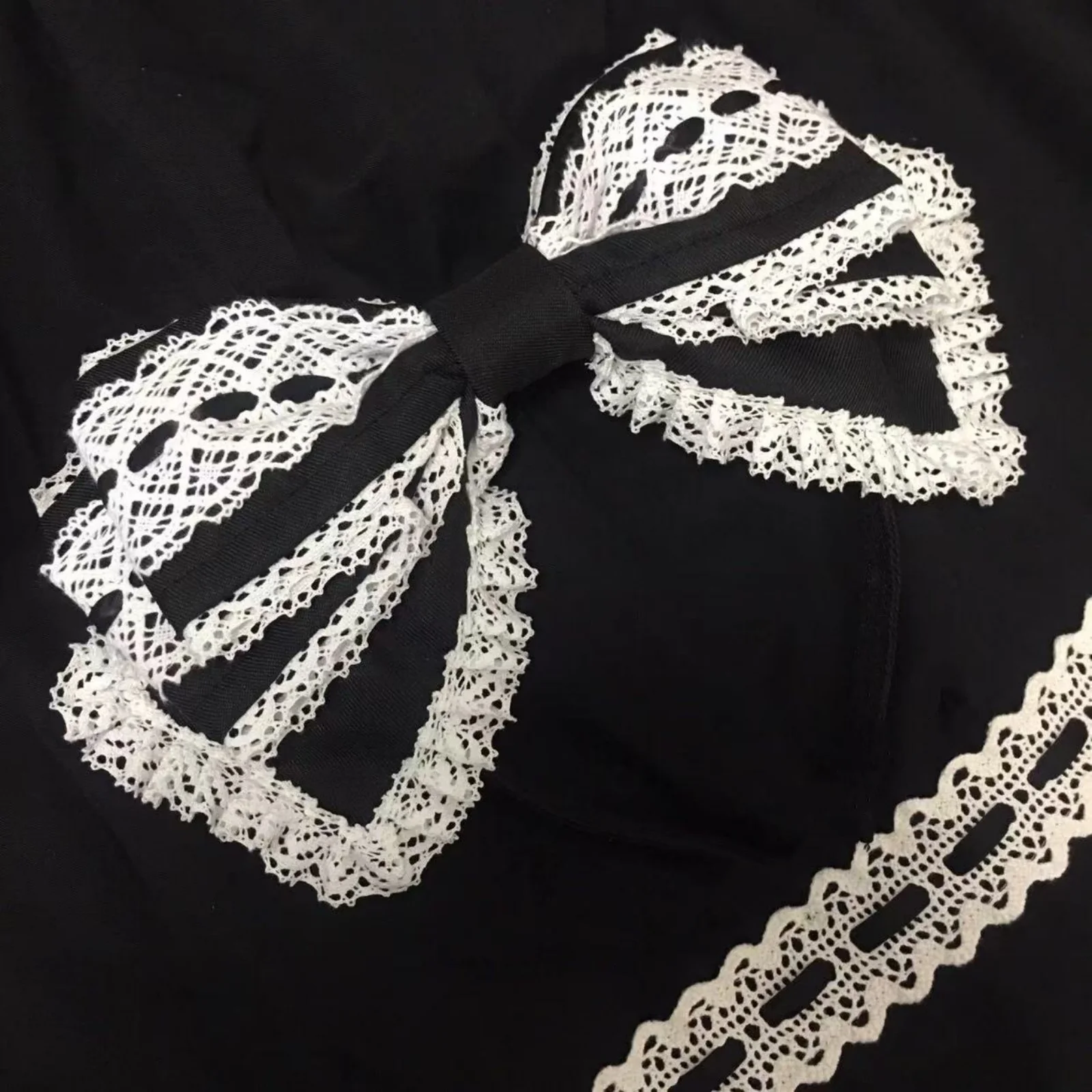 1Pc White Bow Lace Headband, S - đánh giá và giá Women Accessories Photos