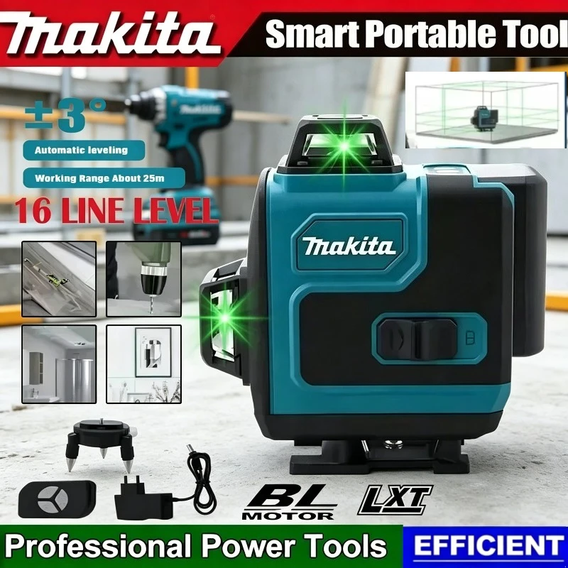 makita-16-line-high-precision-level-green-light-laser-high-precision-wall-mounted-portable-self-leveling-laser-level-tool