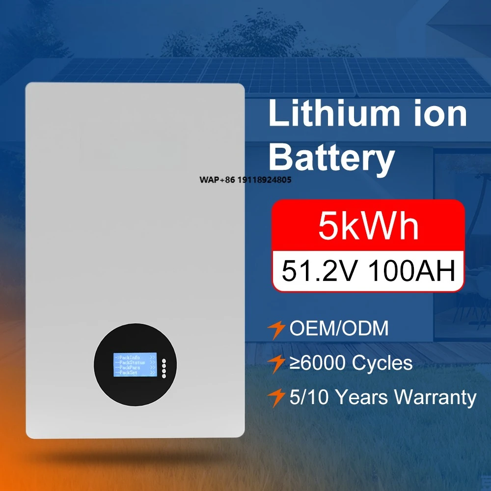 5KWH  51.2V 100Ah Rechargeable Lithium Ion Battery Solar Panel Lithium Battery Bank Batteries Solar Au Lithium