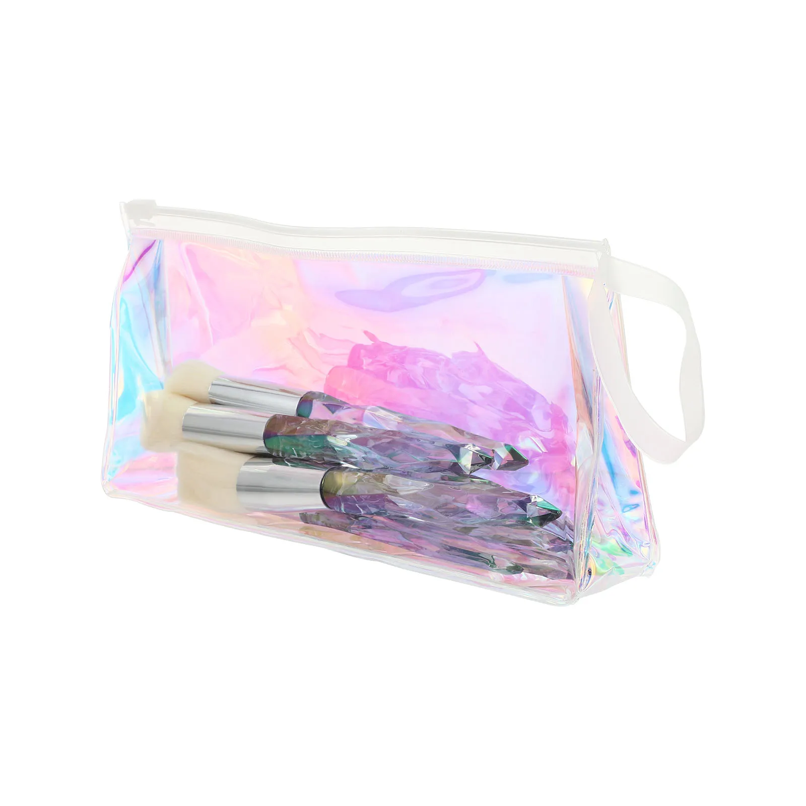 

1set Pvc Fiber Makeup Brush Set Crystal Handle Makeup Tools Liquid Foundation Blusher Eyeshadow Beauty Brushes