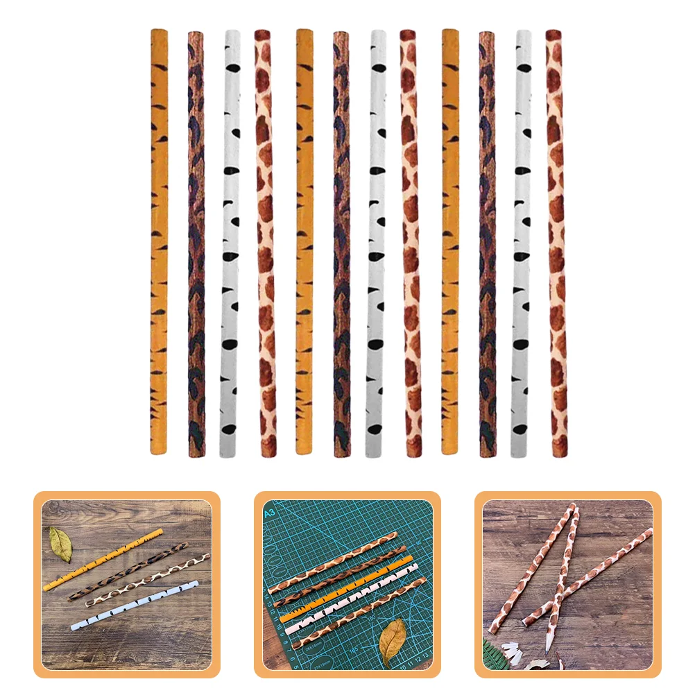 12 Pcs Animal Pattern Pencil Cute Pencils Winter Creative Fun Funky Wood for Kids Preschool Child