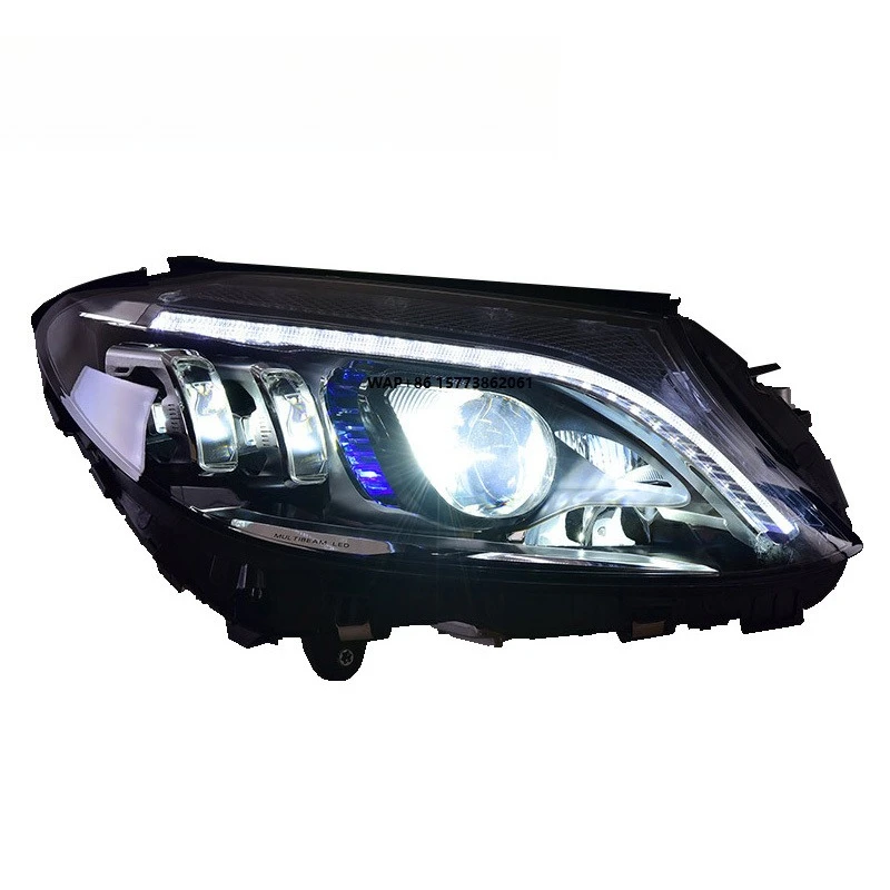 2 Unit LED Headlight Automatic Lighting System for Automobiles Front Headlights Vehicle Components Suitable for  15-21th C G